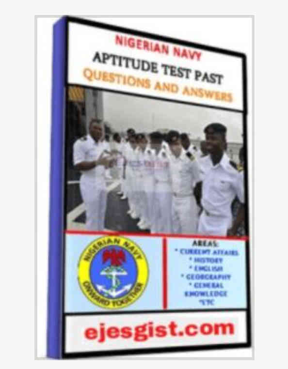 Nigerian Navy Current Affairs: Nigeria Navy Aptitude Test / Exam Past Questions Paper  Answers