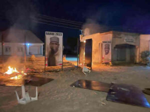 PDP campaign office burnt down 