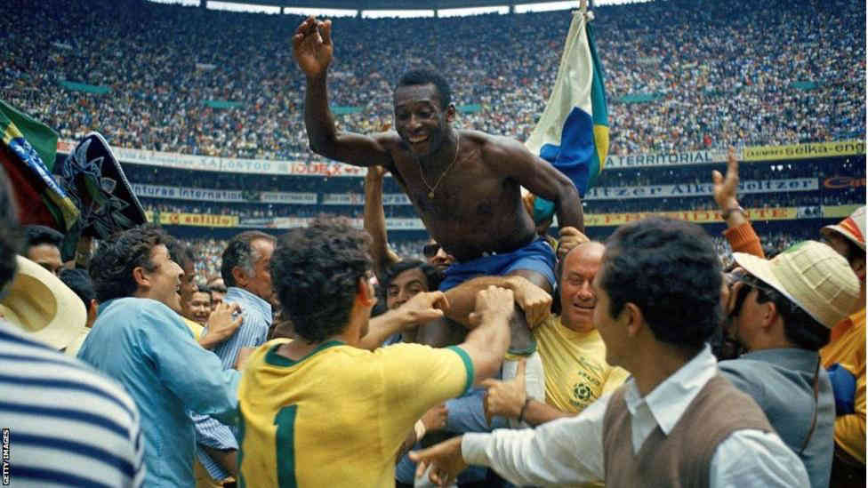 Pele won the World Cup three times with his country - in 1958, 1962 and 1970