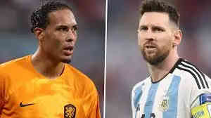 Netherlands vs Argentina , Van-Dijk-and-Messi