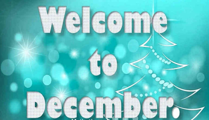 I wish you a Happy New Month of December