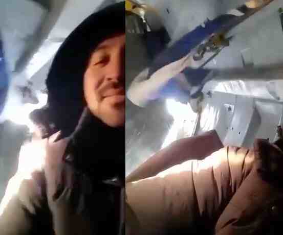 Terrifying Moment Russian Plane Door Opens During Flight, Sucking Out Passengers’ Belongings (Video)