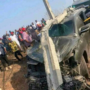 APC Governorship Candidate involved accident.