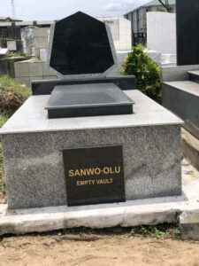 Sanwo olu Vault Spotted At Ikoyi Cemetery