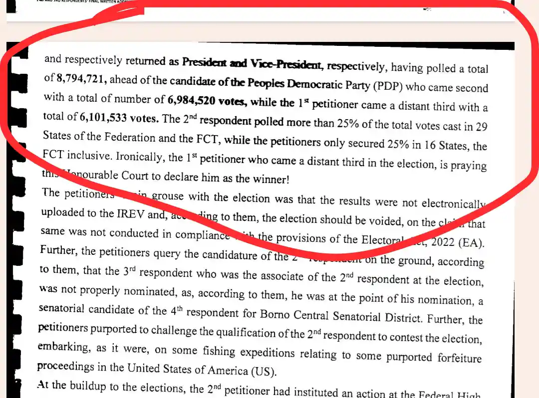 Controversy Arises as Bola Tinubu's Lawyer Claims He Scored 25% in FCT, Contradicting INEC's Official Results