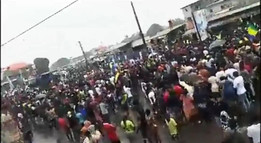 Gabon Military Coup: Scenes of Jubilant Gabonese Hailing the Military Takeover