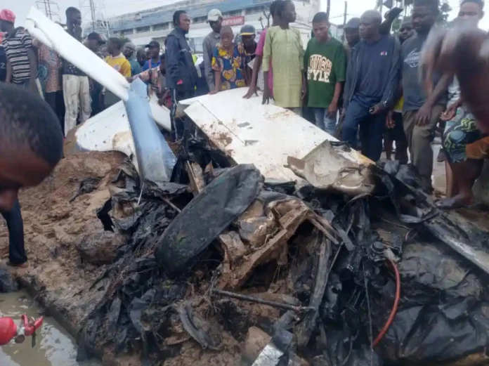Tragedy Strikes as Helicopter Crashes into Building in Lagos, Nigeria