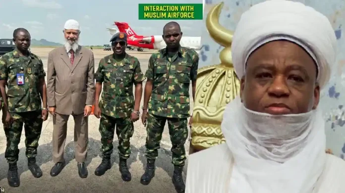 Zakir Naik in company of Nigerian army and Sultan of Sokoto Abubakar Sa’ad