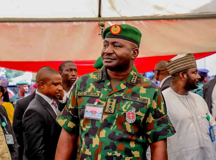Chief of defence Staff General Musa Christopher