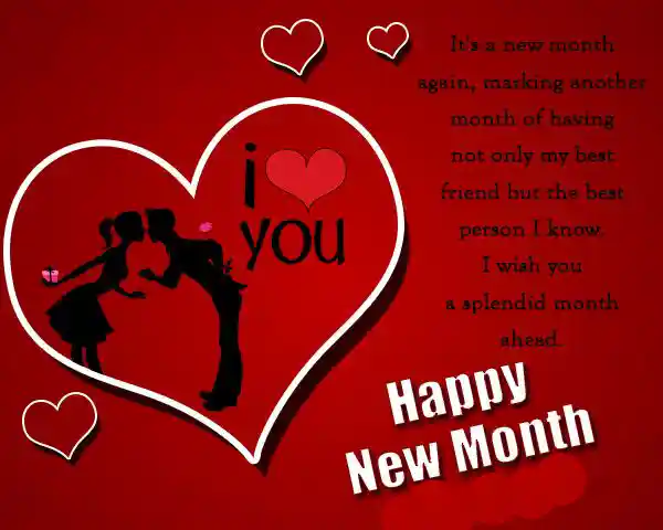 New month wishes to my love