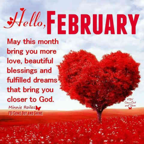 Happy New Month Messages, Wishes For February 2024