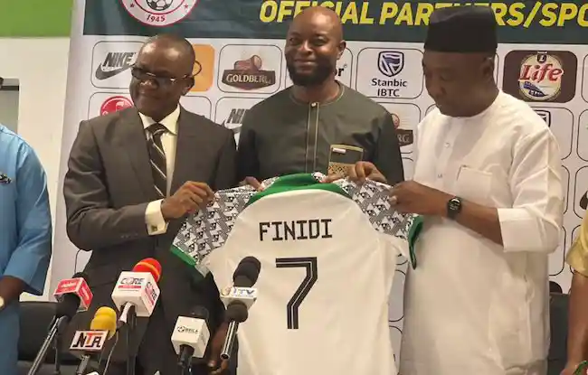 Finidi George Unveiled as New Super Eagles Coach, with Amokachi and Others Named as Assistants